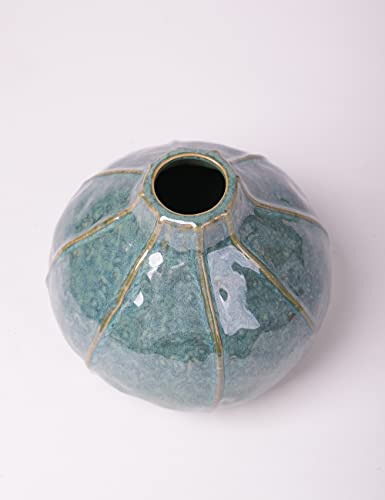 HAUCOZE Ceramic Flower Vase Decorative Sculpture Modern Home Decor 6.3 Inch - size: Medium