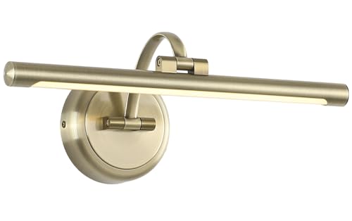 Tassuowell Antique Bronze Picture Light for Wall,Dimmable Painting Light,16 Inch Hardwired Picture Frame Lights,9W 3000K Warm White,Art Lighting Display Lamps,Rotatable Full Metal Gallery Light - color: Antique Bronze(Hardwired), size: 15.75 inch Dimmable