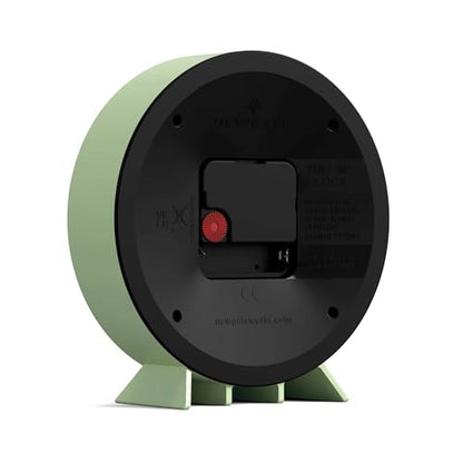 NEWGATE® M Mantel 에코 책상 시계 | 모던 라운드 디자인 | 네오 민트 그린 - color: 네오 민트