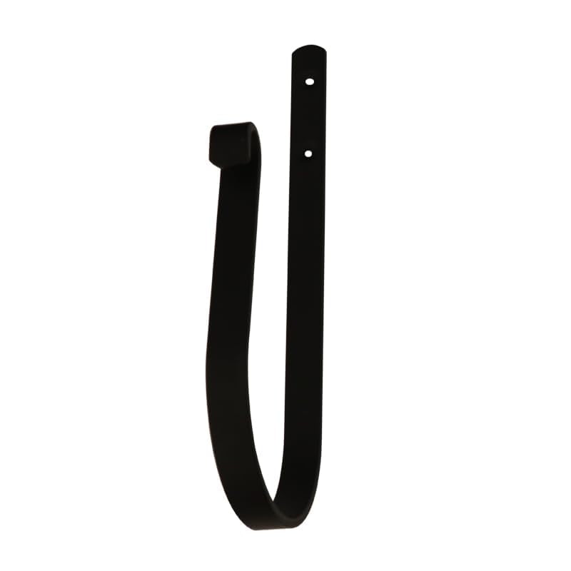 Curtain Holdbacks (Set of 2), Wall Mounted Drapery Tiebacks with Screws, Metal Decorative Window Drapery Holder Curtain Hook (Black) - color: Black