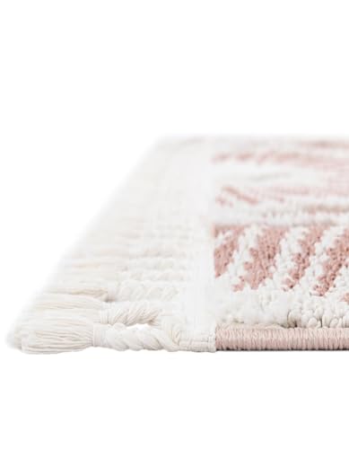 Rugs.com Boho Collection Rug – 2x3 Pink Medium-Pile Rug Perfect for Entryways, Kitchens, Breakfast Nooks, Accent Pieces - color: Pink, size: 2' x 3' Rectangular