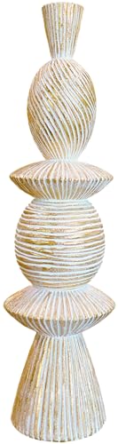 15" Modern Abstract Tower Decorative Sculpture, Chess Sculptures,Home Decor,Coffee Table Statues,Shelf Top Decor Aesthetics,Dining Living Room Desk Decor - color: 15.16"golden