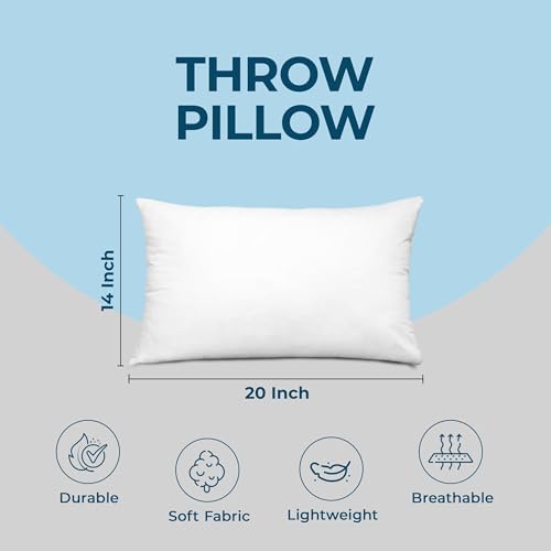 Utopia Bedding Throw Pillows, Decorative 14x20 Pillow Inserts, Set of 4 - size: 14x20 Inch