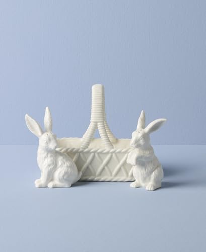 Lenox Wicker Creek Bunny Porcelain Easter Salt and Pepper Shaker Set - style: Salt & Pepper Set