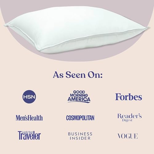 FluffCo Zen Fluff® Down Alternative Bed Pillow - Soft, King Size (1 Pack) - size: King (U.S. Standard)