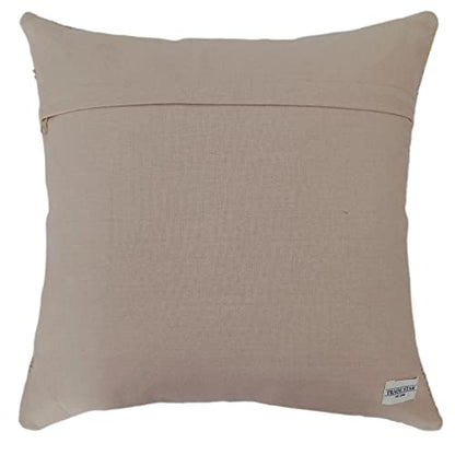 Trade Star 70% Jute 30% Wool Handwoven Pillow Cover 18x18 Inches - color: Pattern 3