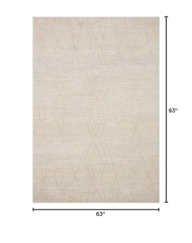 Loloi Kamala Natural/Mist 5'-3" x 7'-9" Area Rug - color: Natural / Mist, size: 5'3" x 7'9" (Rectangular)
