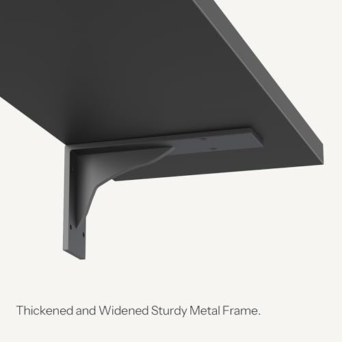 HOOBRO Floating Shelves for Wall, 23.6" Wall Mounted Shelves Set of 2 - color: Black, size: 23.6 Inches