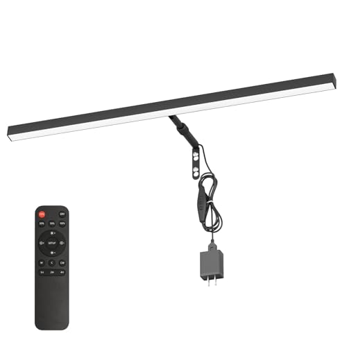 24" LED Picture Light Plug in, 9W Black Art Light - color: Black, size: 24 inch