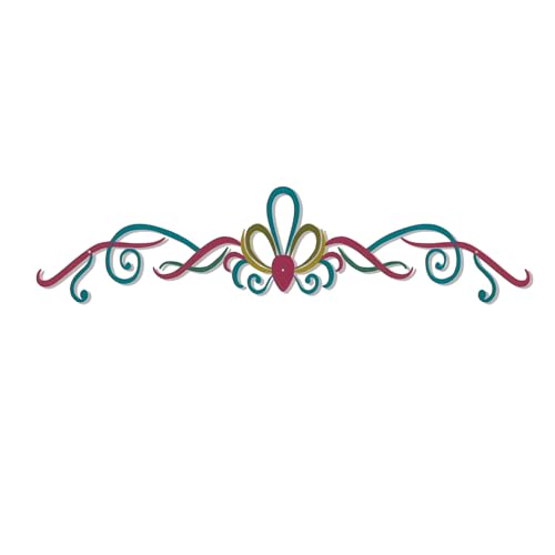 ELENWYNN Large Metal Scroll Wall Decor Art, Long Iron Vine Decoration, Modern Minimalist Line Hanging Sculpture Sign, for Above Door Living Room Office Indoor Outdoor Home Ornaments-Green 29x6.3in - color: Striped Scroll - Red