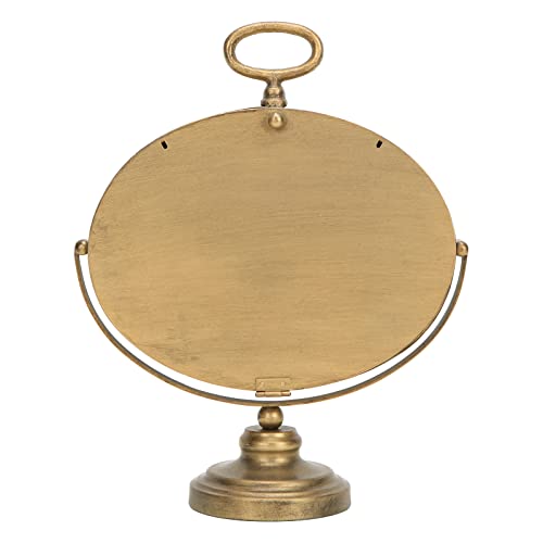 NIKKY HOME Mantel Clock, Gold Vintage Table Clock Silent-Non-Ticking