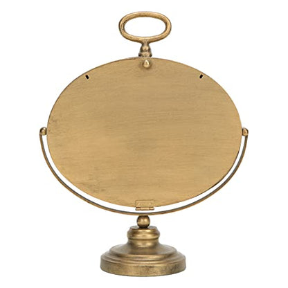 NIKKY HOME Mantel Clock, Gold Vintage Table Clock Silent-Non-Ticking
