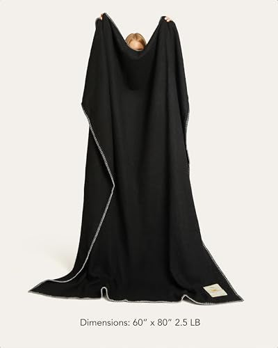 UnHide Knit Alpaca Blanket, Ultra-Soft and Lightweight Throw Blanket - color: Night Owl, size: Alpaca (60" x 80")
