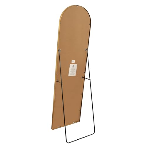 JONATHAN Y Adrian Arched Full Length Mirror 16" x 59" Metal Frame, Gold - color: Gold