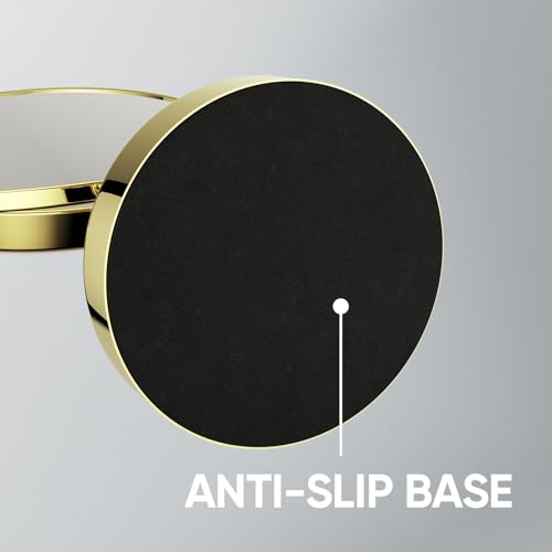 Nicesail Adjustable Tabletop Makeup Mirror Magnified Vanity Gold 10X - color: Gold-10x