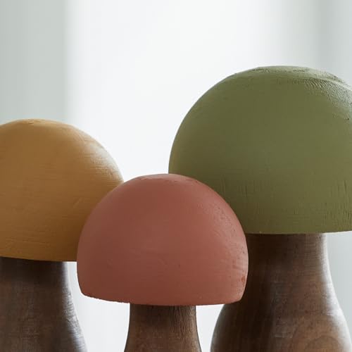 Your Heart's Content Wood Mushrooms, Set of 3 (Woodland Paint 3) - color: Woodland 3