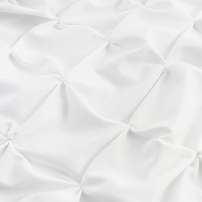 Pintuck Diamond Textured Thermal Insulated Window Curtains 52"W x 84"L - color: White, size: 52"W x 84"L (Pack of 2)