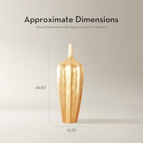 Z Gallerie 48" Accolade Floor Vase, Gold