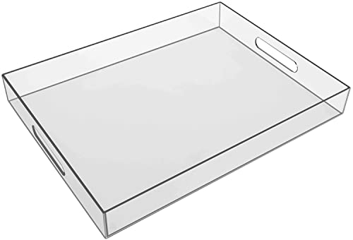 Sooyee Clear Acrylic Serving Tray, 16" x 12" - color: Clear