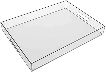Sooyee Clear Acrylic Serving Tray, 16" x 12" - color: Clear