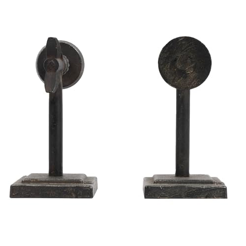 Creative Co-Op Decorative Cast Metal Arrow Bookends, Bronze Finish - color: Bronze