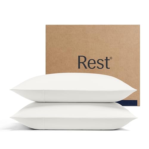 REST® Evercool®+ Cooling Pillowcases for Hot Sleepers, Standard, 2PCS - color: Arctic White, size: Standard (2 pcs)