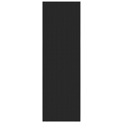KOZYFLY 3x8 Runner Rug, Washable Non Slip Kitchen Hallway Rug, Black/Grey - color: Black/Charcoal Grey, size: 3' x 8' (Rectangular)