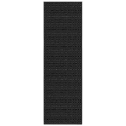 KOZYFLY 2x12 Long Runner Rug, Washable Non Slip Hallway Rug, Black/Grey - color: Black/Charcoal Grey, size: 2' x 12' (Rectangular)