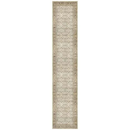 SIILOOM 2x10 Washable Runner Rug Non Slip Soft Area Rug for Hallway Kitchen - color: Beige/Brown, size: 2' x 10' (Runner)