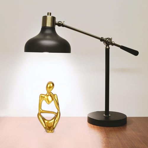 Sandstone Resin Thinker Statue Style Abstract Sculpture, Gold, Right - color: Small Gold, size: Right 1pc