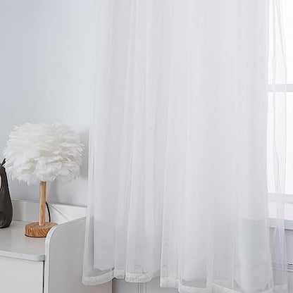 INLINAS Blackout Curtains with Sheer Overlay, Greyish White, 52x63 Inches - color: Greyish White, size: 52"W x 63"L (Pack of 2)