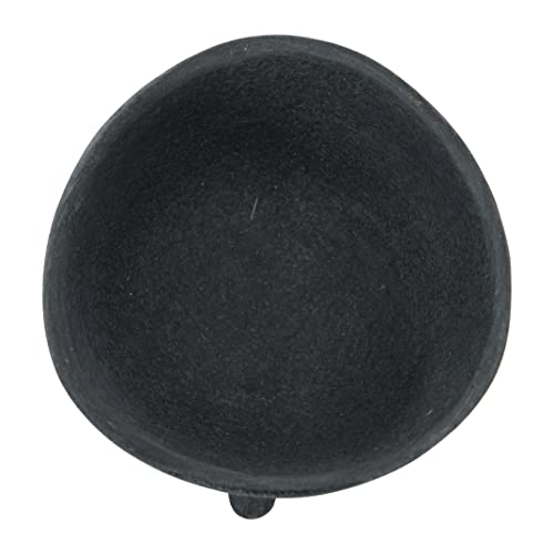Creative Co-Op Boho Terracotta Footed Planter, Matte Black - color: Slate Grey, size: 3.5"