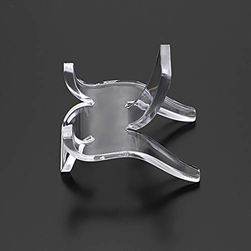 Hipiwe 10 Packs Acrylic Triangle Display Holder Rock Display Stand, Small - size: Small