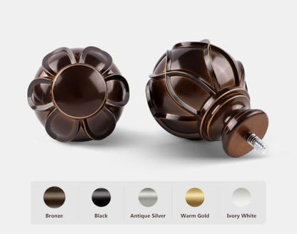 KAMANINA 1 Inch Curtain Rod 36-72 Inch, Antique Bronze Single Drapery Rods - color: Antique Bronze, size: 36-72"