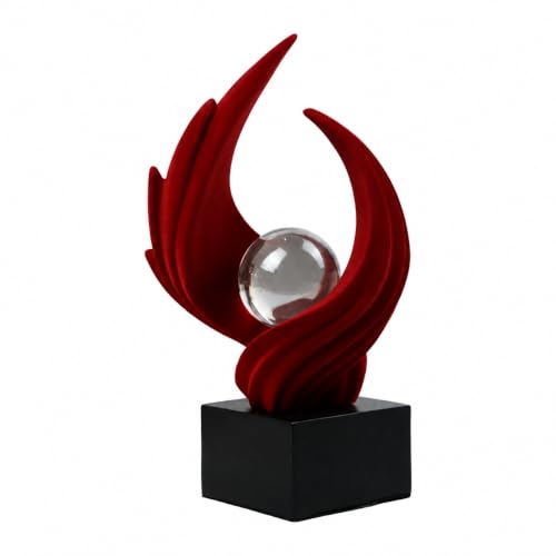AWNR Modern Sculptures Living Room Shelf Decor Home Décor Accents - color: Red-c