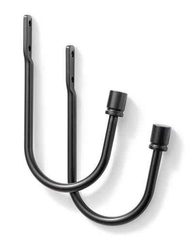 Black Curtain Holdbacks - 2pcs，Curtain Holders Wall Mounted, Curtain Pull Back Hooks for Drapes, Vintage Curtain Holdbacks, Drapery Hardware, Curtain Side Holders for Wall - color: Black-columnar