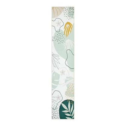 Lahome Green Runner Rugs for Hallway 2x10, Extra Long Washable Non-Slip Kitchen Rug Lightweight Stair Carpet Runner, Boho Botanical Print Soft Entrance Bath Laundry Living Room 2' x 10' - color: Green, size: 2' x 10' Runner