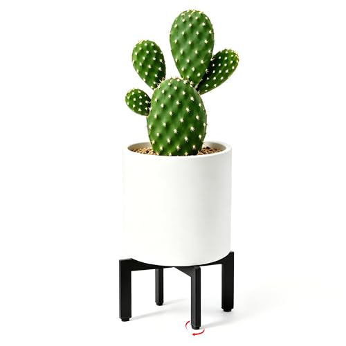 Metal Plant Stand Indoor Outdoor With Adjustable Feet, Black - size: 1 Pack - Small
