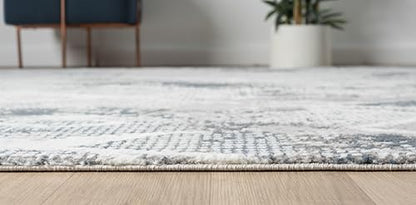 4x6 Blue Modern Geometric Area Rug for Living Room, Bedroom - color: 1003 - Blue, size: 4' x 6' (Rectangular)
