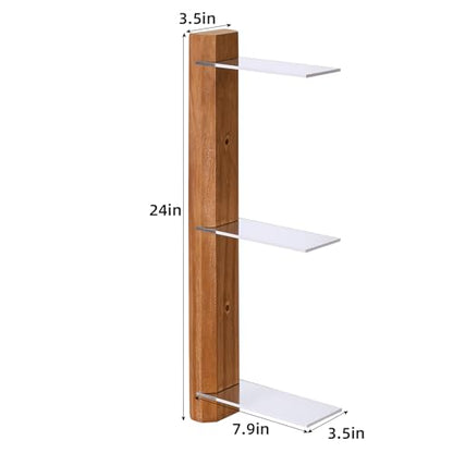 Window Sill Plant Shelf, 3 Tiered Window Plant Shelves Indoor Plant Stand with Hook-and-Loop, Renter Friendly