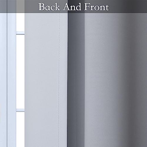 SimpleHome Ombre Black to Grey White Curtains for Living Room 42Wx45L - color: Black, size: 42"W x 45"L (Pack of 2)