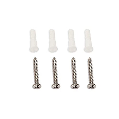 Sumnacon 2Pcs Aluminum Alloy Curtain Holdbacks - Wall Mounted Drapery Tiebacks with Screws, Decorative Curtain Holders for Bedroom Livingroom Bathroom Office Home Decor, White