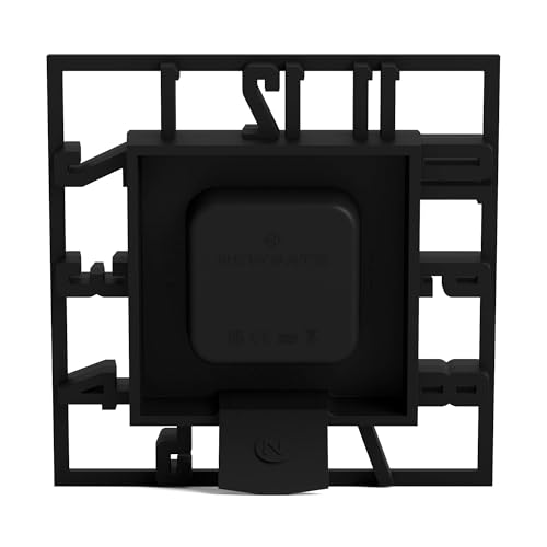 NEWGATE® Highline Desk Clock | Square Skeleton Clock | Black - color: Black