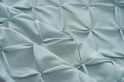 Pintuck Diamond Textured Thermal Insulated Window Curtains 52"W x 63"L - color: Seafoam Green, size: 52"W x 63"L (Pack of 2)