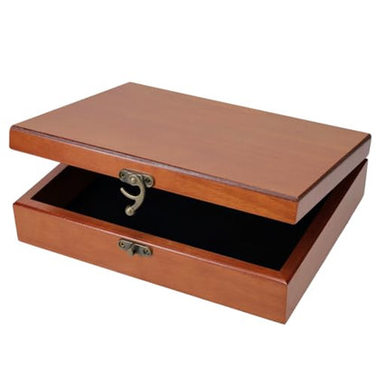 WE Games Old World Wooden Keepsake Box - color: Redwood, size: Medium