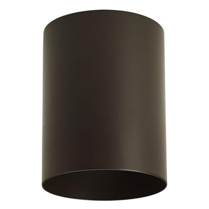 Progress Lighting 5-Inch Cylinder Outdoor Flush Mount Ceiling Light, Antique Bronze - color: Antique Bronze
