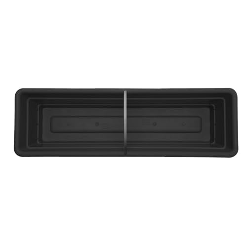 Bloem Dura Cotta 30" Plastic Window Box Planter with Saucer, Black, 3-Pack - color: Black, size: 30" (Pack of 3)