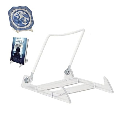 KINGDOM SOLUTIONS - 4.75" White Acrylic Display Stand Made in USA - 36 Pack - color: Acrylic White, size: 4.75" (36-pack)