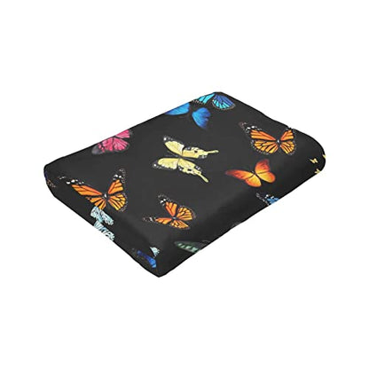 Butterfly Blanket Beautiful Butterfly Throw Blanket Ultra Soft Blankets Lightweight Cozy for Bed Couch Sofa 60"X50" - color: Butterfly 1, size: 60"x50"