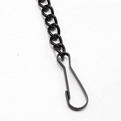 Bieye Chain004 39-Inch Black Hanging Chain for Stained Glass Panels - size: Black 39-inches Long